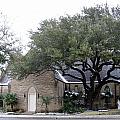 Dusting of snow at church on Pennsylvania St Fort Worth TX
