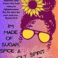 Holy Spirit Glitter Purple